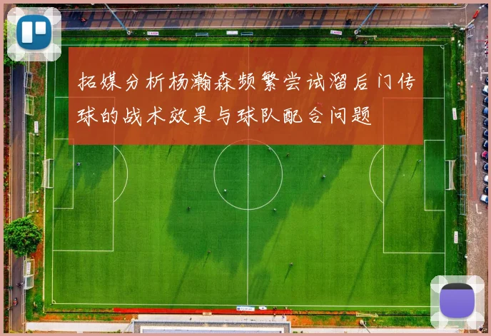 拓媒分析杨瀚森频繁尝试溜后门传球的战术效果与球队配合问题